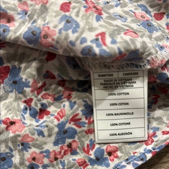 BB Dakota Steve Madden Floral Ruffle flutter Sleeve Top Size Large - Picture 12 of 12